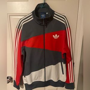 Adidas sweatsuit (jacket & pants). Both items are sized Large.